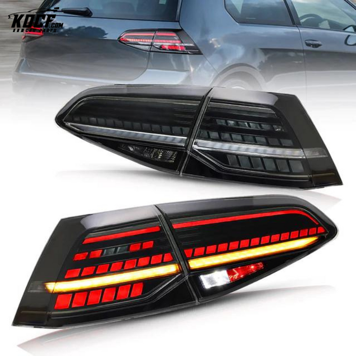 LED Tail lights For 2015-2021 Volkswagen Golf 7 MK7 MK7.5 Fits Hatchback