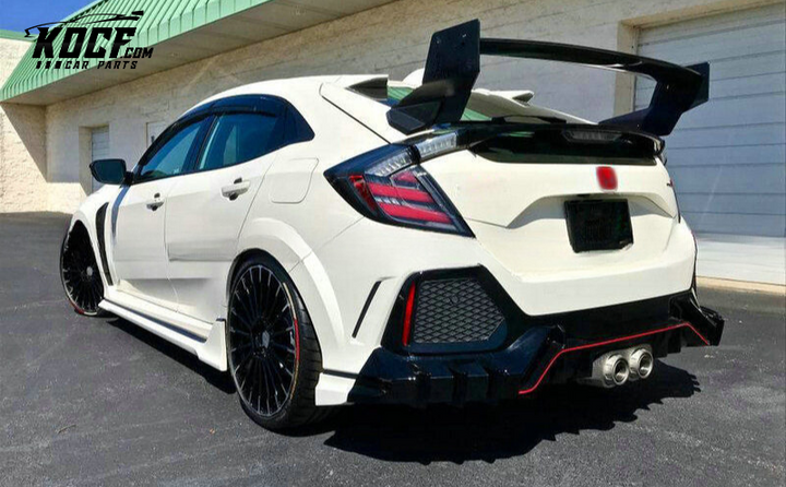 17 ONWARDS CIVIC TYPE R FK8 TYPE M REAR SPOILER CARBON FIBER - USA WAREHOUSE