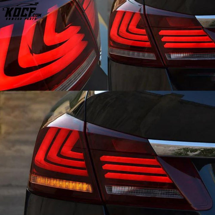 LED Tail lights Fits Honda Accord 9th Gen 2013-2015 With Sequential Indicators rear lights