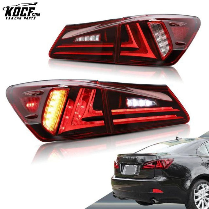 LED Tail Lights For 2005-2014 Lexus IS250, IS350, ISF, IS200d, IS220d Rear lights