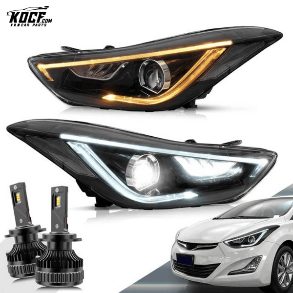 LED Headlights For 2011-2016 Hyundai Elantra Front Lights