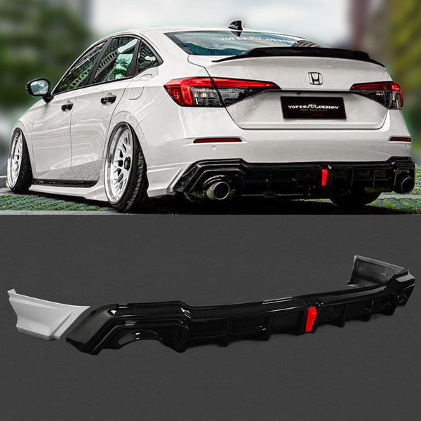 Rear Trunk Diffuser Compatible 2022+ Honda Civic 4 Door Models