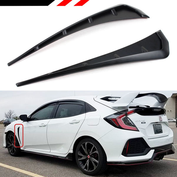 Front Fender Side Vent Cover Compatible 2016-2021 Honda Civic All Models