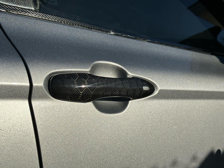 Door Handle Covers Compatible for Toyota Camry, Corolla e210, Avalon Real Carbon Fiber