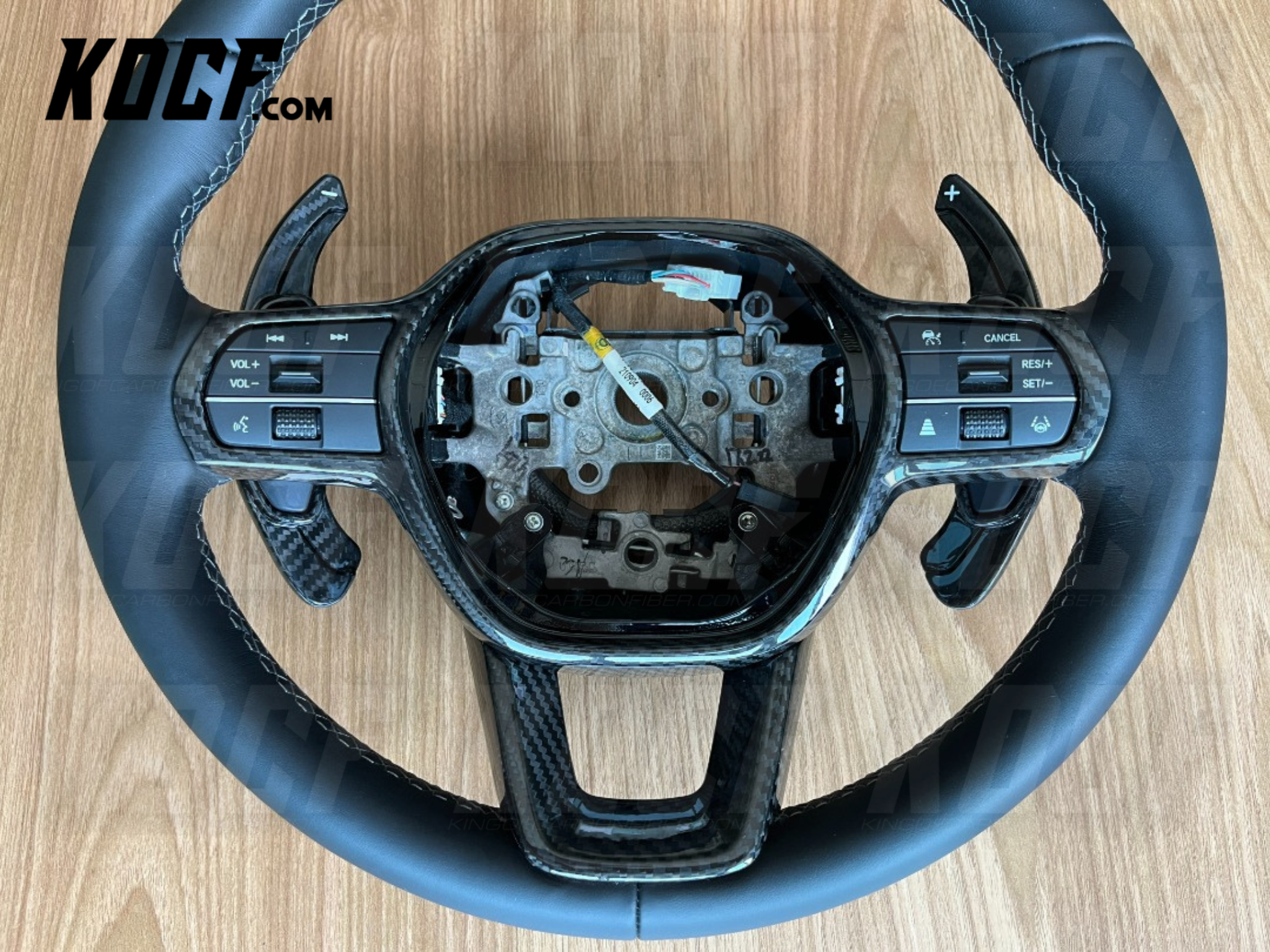 Steering Wheel Trim Covers Real Carbon Fiber 2022+ Honda Civic 11th Gen
