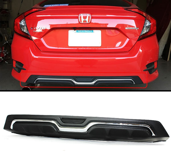 Rear Bumper Diffuser Compatible 2016-2018 Honda Civic 4 door Sedan