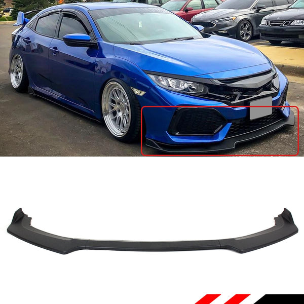 Front Lip  Compatible 2017-2021 Honda Civic SI 2/4 Door Models And 2017-2021 All Hatchback