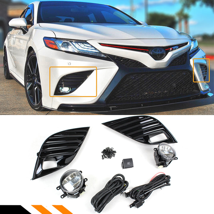 Fog Lights Kit Compatible for 2018-2020 Toyota Camry XSE & SE & 2018-2024 TRD