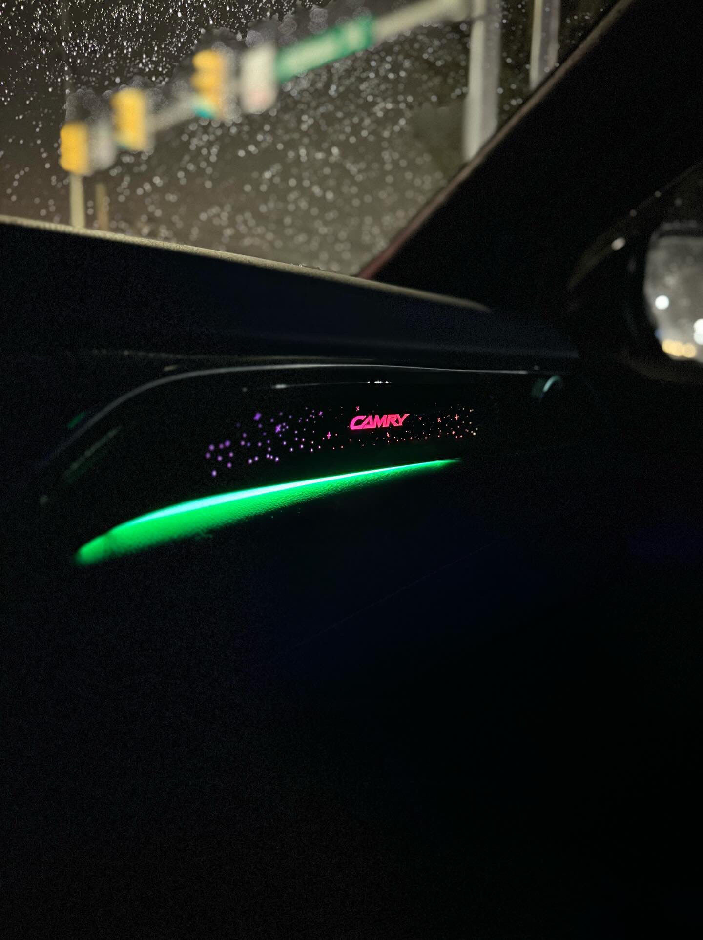 Ambient Lighting Stars Interior Passenger AC Vent Panel 2018-2024 Toyota Camry Compatible