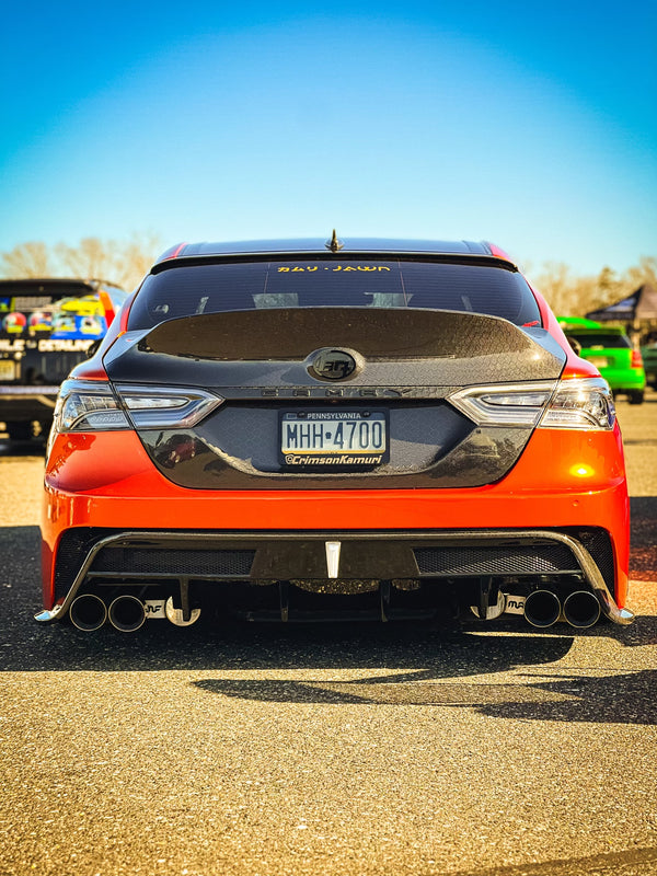 Rear Bumper Sema Carbon Fiber Compatible For 2018-2024 Toyota Camry - VIP Price