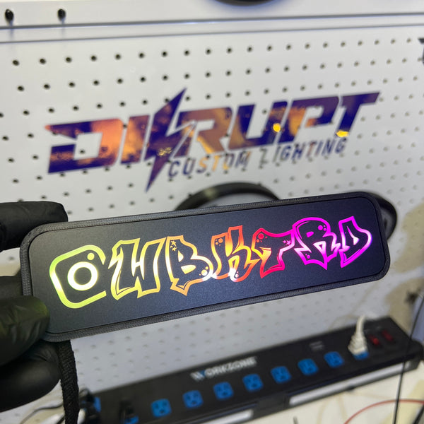 RGB Color Changing Instagram Handle Logo