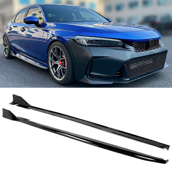 Side Skirts Compatible 2022-2024 Honda Civic Sedan And Hatchback Models