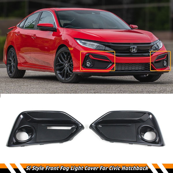 Fog Light Covers Compatible 2017-2021 Honda Civic 5 Door Hatchback