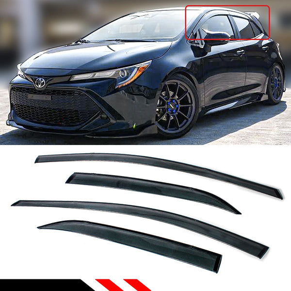 Window Visor Rain Guard Compatible 2019-2024 Toyota Corolla Hatchback Models Only