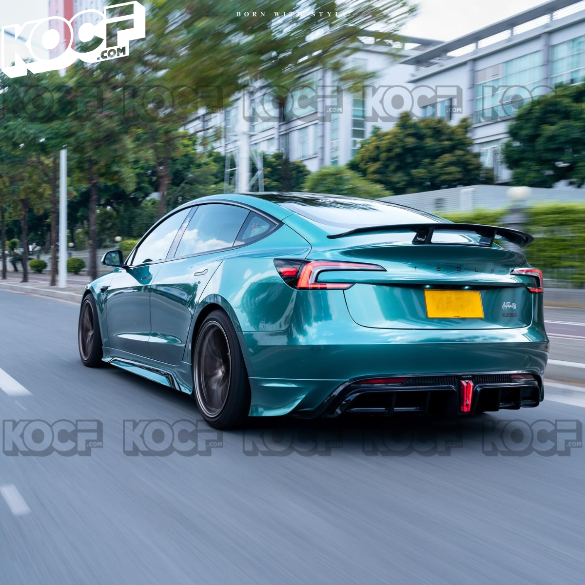 Yofer Rear Diffuser for Tesla Model 3 Highland 2024 - Present Compatib ...