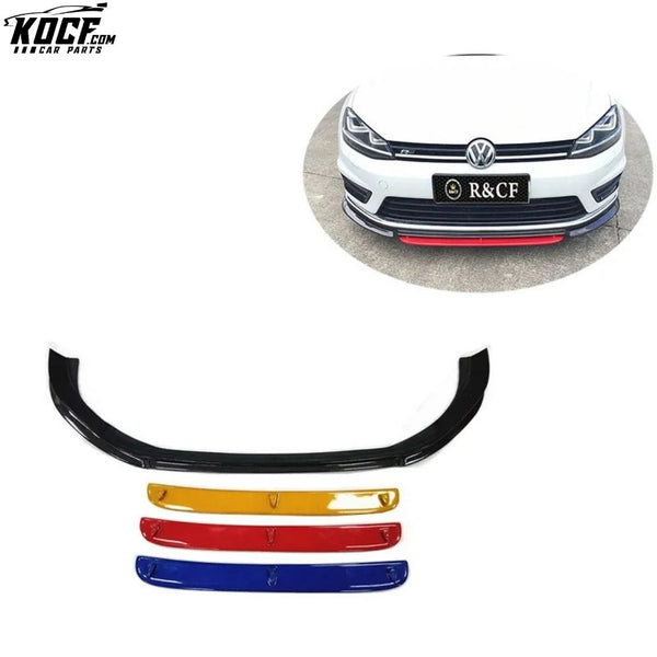 RZA Style Carbon Fiber Front Bumper Lip Splitter Spoiler for VW GOLF MK7R