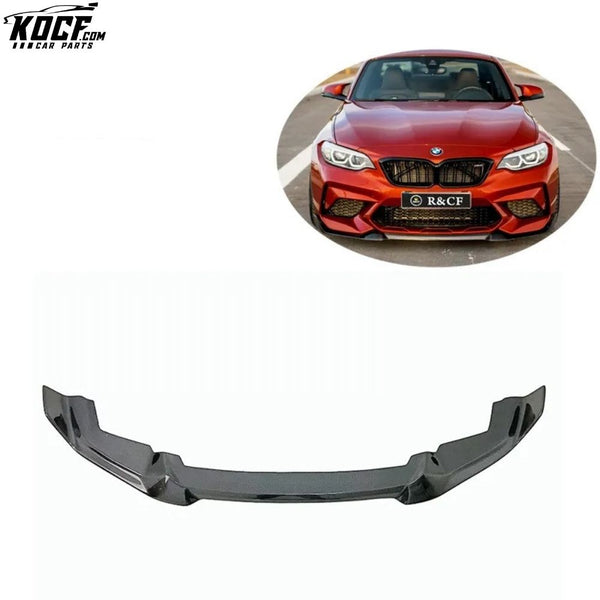 Nice fitment Carbon Fiber Front Bumper Splitter Lip Spoiler For BMW M2C Competition CS style 2019+