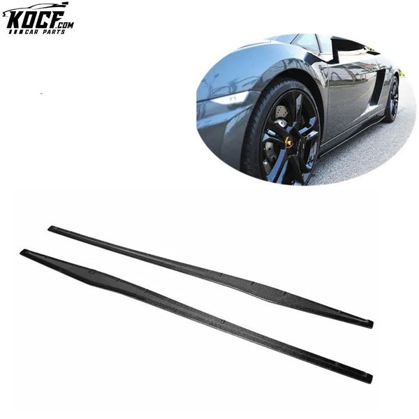 SP style carbon fiber side skirts for Lamborghini GALLARDO LP550 LP560 LP570