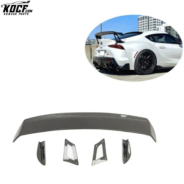 Customization Supra GR A90 A91 MK5 Carbon Fiber Rear High Wing Spoiler Volt style For Toyota Supra