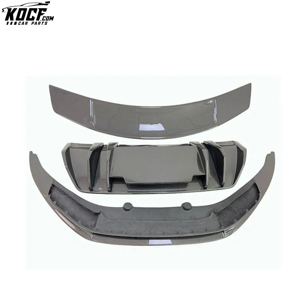 2017+ Car Spoiler R8 Rear Spoiler Vor Style Carbon Fiber GT Wing Front ...