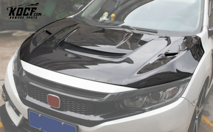 10TH GENERATION CIVIC FC VRSAR1 STYLE FRONT HOOD (SEDAN ONLY)