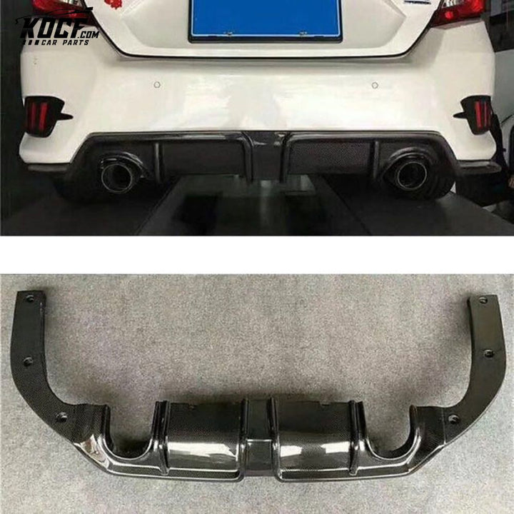 2016-2018 10TH GEN CIVIC FC SC-STYLE REAR DIFFUSER WITHOUT LIGHT TWIN EXIT EXHAUST