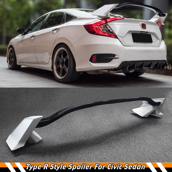 Trunk Spoiler Compatible 2016-2021 Honda Civic 4 Door Sedan