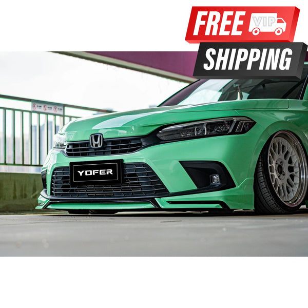 Yofer V3 4pc Front Lip for 11th Gen 2022+ Honda Civic Compatible Front Bumper Body Kit Lip - VIP Price Free Shipping Item