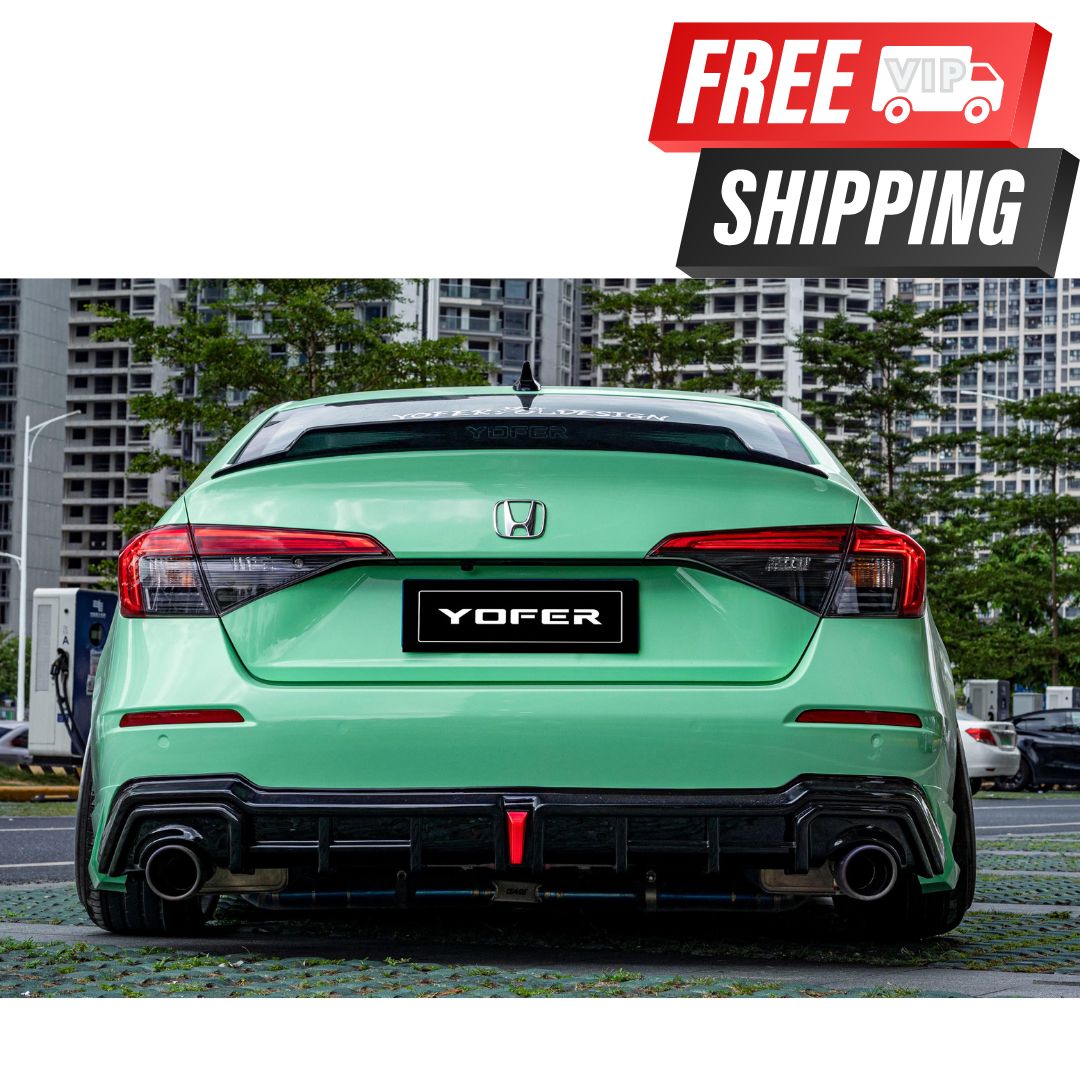 Yofer V2 Rear Trunk Spoiler for 11th Gen 2022+ Honda Civic Compatible Rear Trunk Spoiler - VIP Price