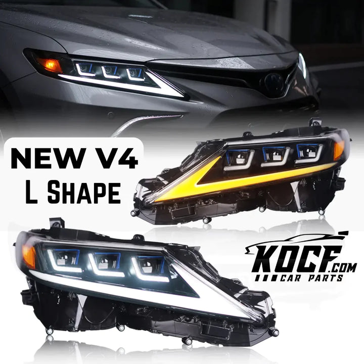 Lexus Style Triple or Double Beam Demon Headlights Compatible for 2018-2024 Toyota Camry