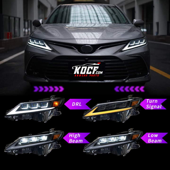 Lexus Style Triple or Double Beam Demon Headlights Compatible for 2018-2024 Toyota Camry - VIP Price