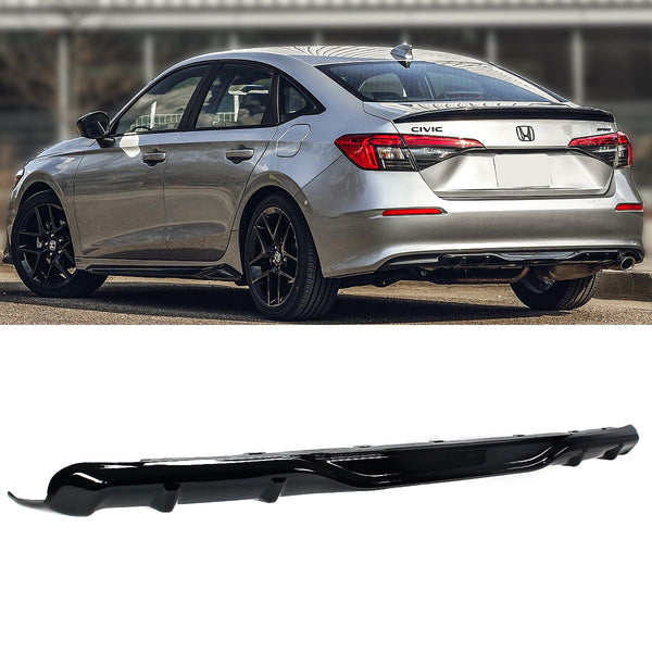 Rear Trunk Diffuser Compatible 2022+ Honda Civic 4 Door Models