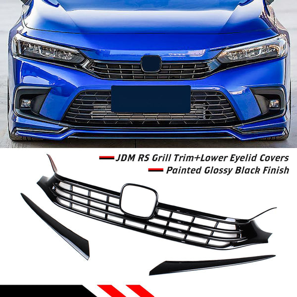 Front Grill Trim Compatible 2022+ Honda Civic 4 Door Non Si Sedan Models - VIP Price