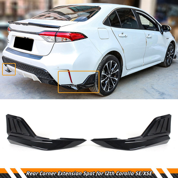 Rear Corner Spat Extention Compatible 2020-2024 Toyota Corolla 4 Door Sedan Models Only - VIP Price