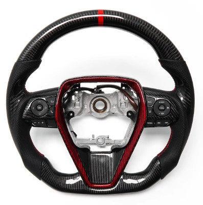 Toyota Camry Compatible Real Carbon Fiber Steering Wheel Camry 2018-2024 Customizable