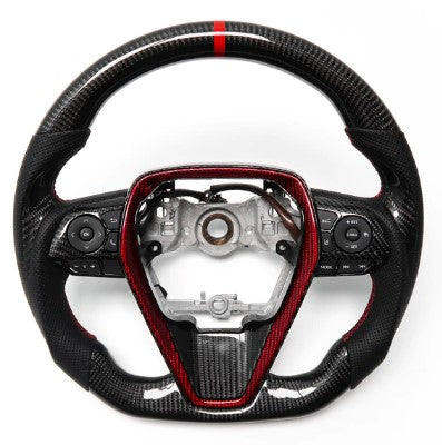 Toyota Camry Compatible Real Carbon Fiber Steering Wheel Camry 2018-2024 Customizable - VIP Price