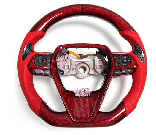 Toyota Camry Compatible Real Carbon Fiber Steering Wheel Camry 2018-2024 Customizable