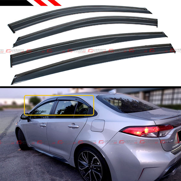 Window Visor Rain Guard Compatible 2020-2024 Toyota Corolla Sedan Models Only - VIP Price