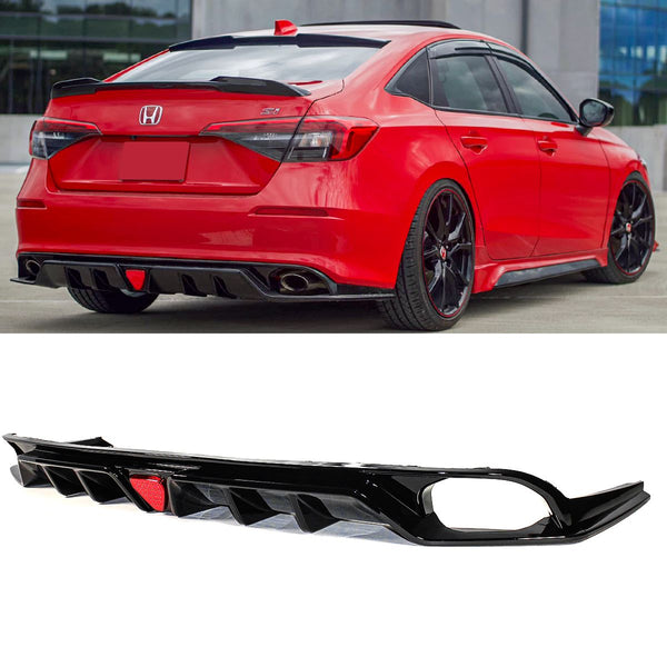 MC Style LED Rear Diffuser Compatible for 2022-2024 Honda Civic 4 Door Sedan Models Only