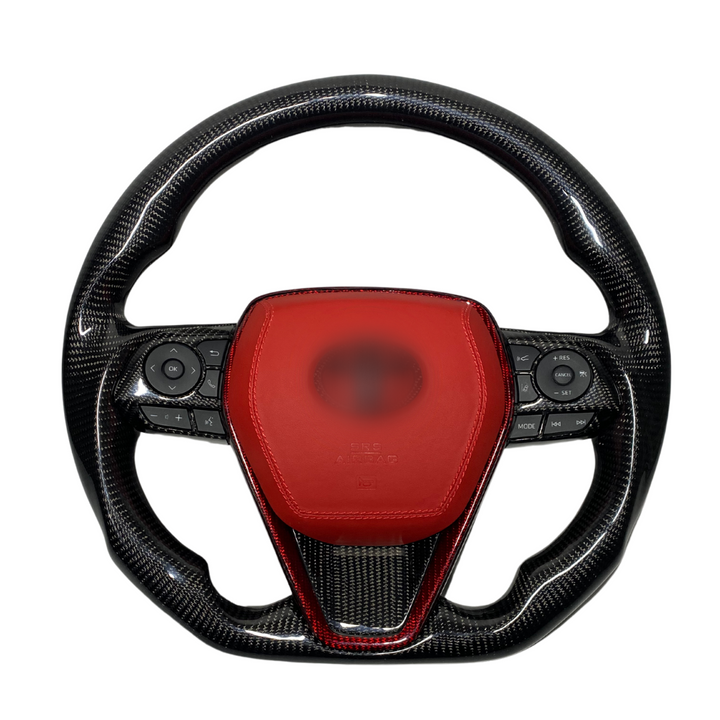 Toyota Camry Compatible Real Carbon Fiber Steering Wheel Camry 2018-2024 Customizable - VIP Price