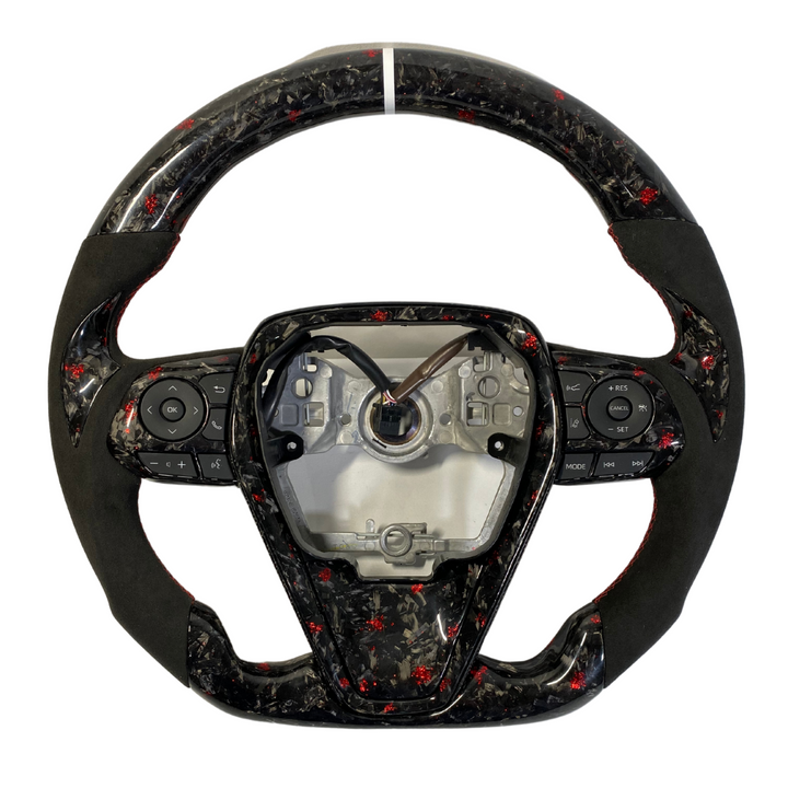 Toyota Camry Compatible Real Carbon Fiber Steering Wheel Camry 2018-2024 Customizable - VIP Price