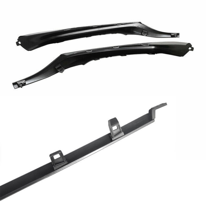 FULL BUNDLE Carbon Fiber or Gloss Black Bottom Bumper Trims Compatible for 2021-2024 Toyota Camry XSE & SE