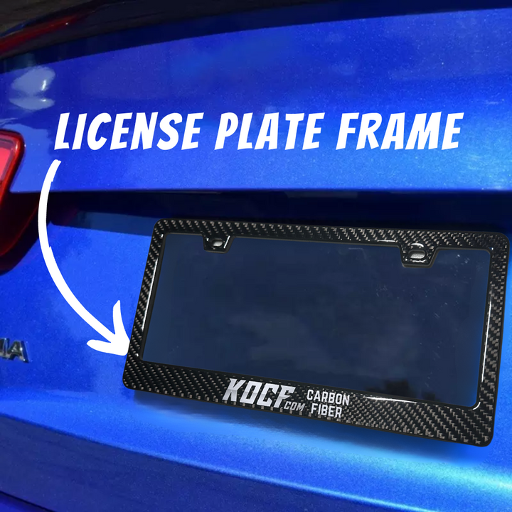 Carbon Fiber License Plate Frame