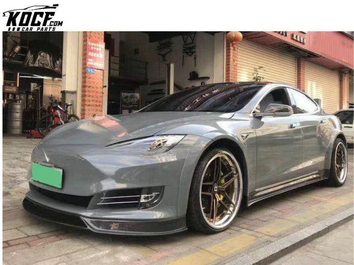 16 ONWARDS MODELS S LATE FACELIFTED RV STYLE FRONT LIP (CAN FIT WITH OR WITHOUT FENDER FLARES)