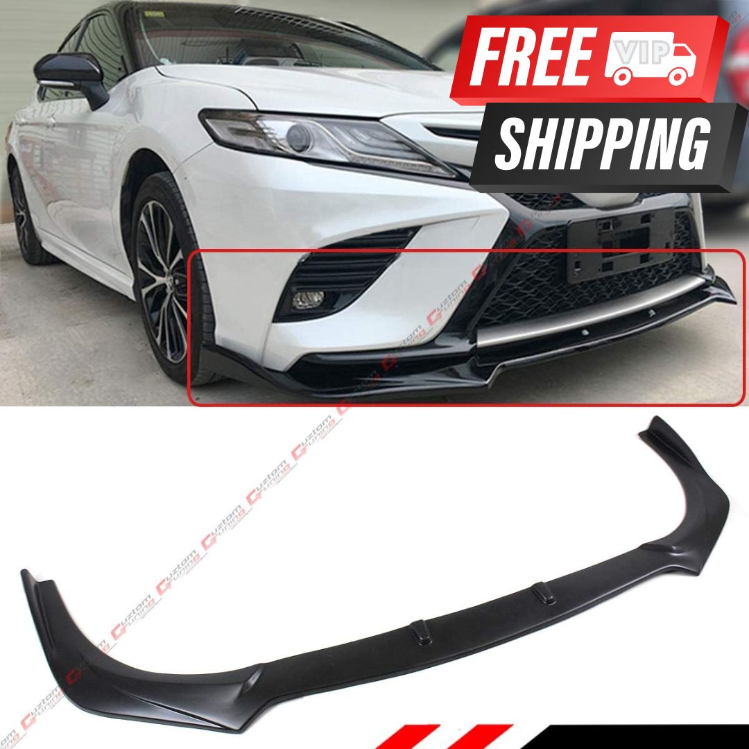 NINTE Front Bumper Lip for 2021 Toyota Camry L/LE/XLE Gloss Black