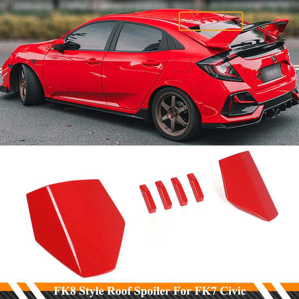 FK8 Style Roof Spoiler Compatible 2016-2021 Honda Civic 5 Door Hatchback