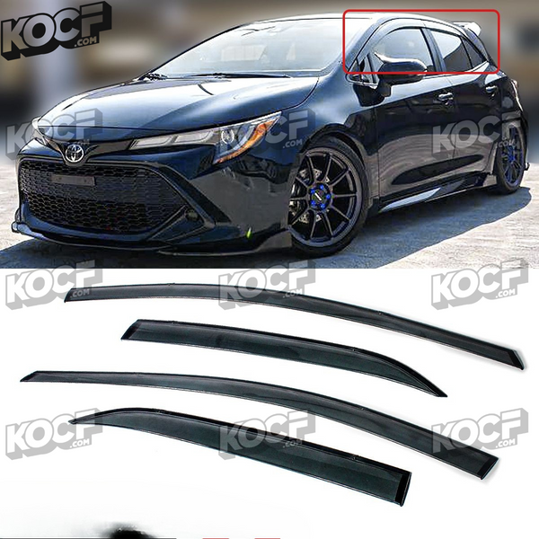 Window Visor Rain Guard Compatible 2019-2026 Toyota Corolla Hatchback Models Only