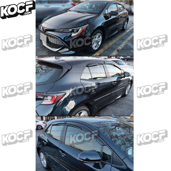 Window Visor Vent Shade Compatible 2019-2026 Toyota Corolla Hatchback Models Only - VIP Price