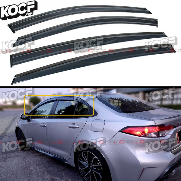 Window Visor Rain Guard Compatible 2020-2026 Toyota Corolla Sedan Models Only