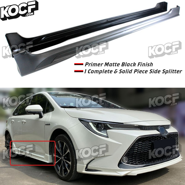 Door Side Skirts Compatible 2020-2026 Toyota Corolla 4 Door Sedan Model